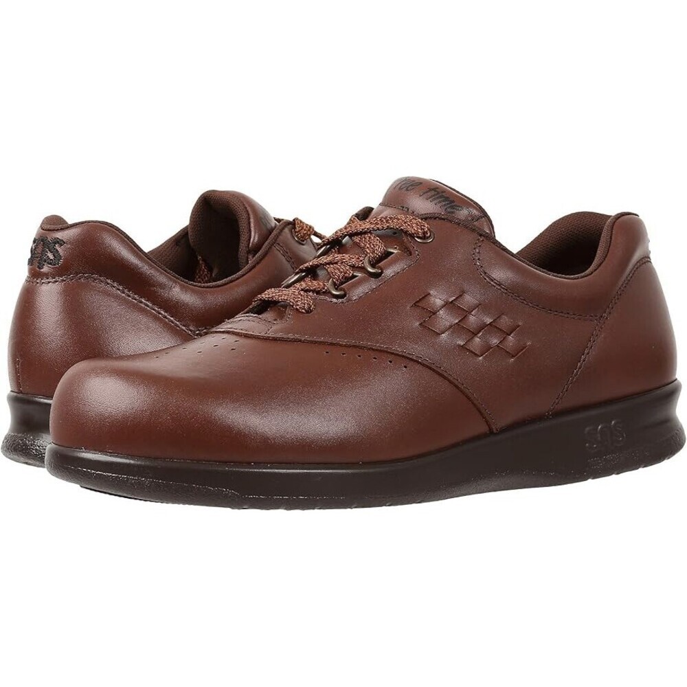 SAS Free Time 0083-182 Women's 5.5 Brown Leather Comfort Walking Shoes ZOGG1576